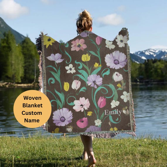 Piano Floral Woven Blanket Taylor Merch Eras Tour Gifts Eras Tour Surprise Song Piano Woven Blanket Flower Design  Tortured Poet Throw
