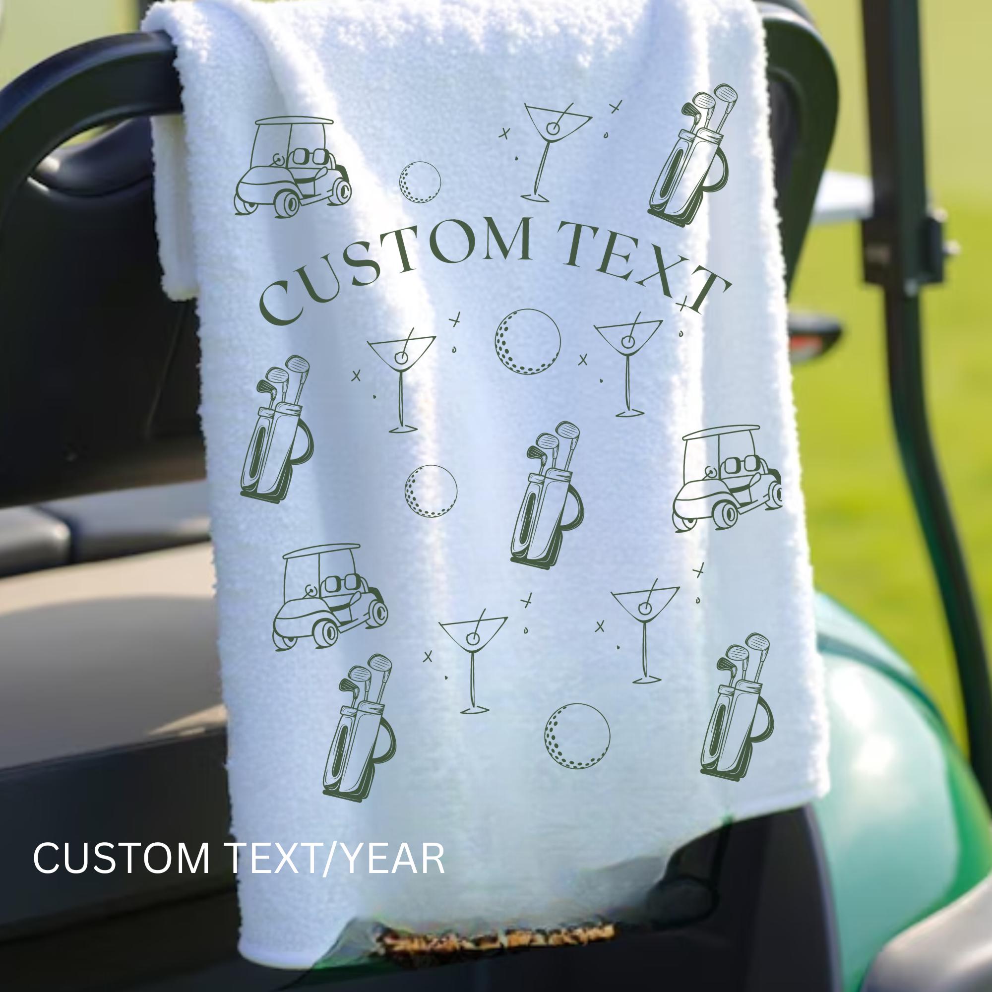 Custom Golf Towel Womens Golf Gift Ladies Golf Pink Golf Accessories Personalized Golf Birthday Gift Golfing Gift Girl Gift Golf Buddy Gift