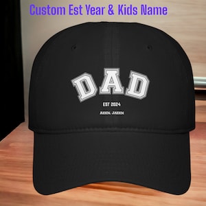 Custom Kids Name Dad Hat Personalized Dad Gift, custom dad cap, Dad and Kids Trucker Hat, Dad Hat Fathers Day Hat, dad grandpa baseball cap