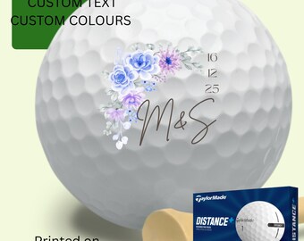 Personalized Wedding Golf Ball Favors , Custom Wedding Crest, Wedding Monogram Wedding Custom Golf Ball, wedding favors printed Golf Balls