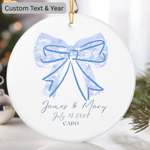 First Christmas Engaged Ornament, Personalized Engagement Gift for Couples, Custom Engagement Christmas Keepsake, Engaged Christmas Ornament