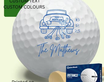Personalized Wedding Golf Ball Favors , Custom Wedding Crest, Wedding Monogram Wedding Custom Golf Ball, wedding favors printed Golf Balls