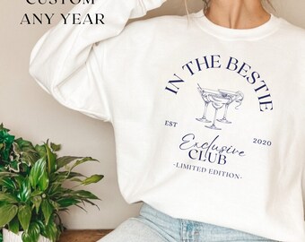 Personalized Besties Sweatshirt, Best Friends Crewneck, Girls Weekend Trip Matching Sweaters, Best Friend Birthday Gift, Best Friends Shirt