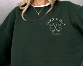 Custom Name Golf Sweatshirt, Personalized Golf Sweatshirt, Girl Golfer Sweatshirt, Golf Sweatshirt, Teen Golfing Sweatshirt, Golfing Sweater