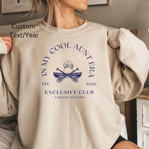 Cool Aunts Club Aunt Sweatshirt Cool Aunt Sweatshirt Cool Aunts Club Promoted To Aunt Cool Aunt Shirt Aunt Sweater Future Aunt Gifts Cool