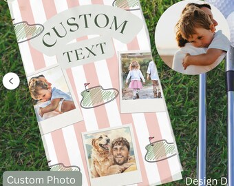 Custom Golf Towel Womens Golf Gift Ladies Golf Pink Golf Accessories Personalized Birthday Gift Golfing Girl Gift Golf Buddy Gift Golf Club