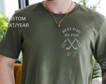 Bester Vater von Par personalisiertes Hemd Golf Dad Hemd Vatertag Opa Kundenspezifisches Golf-Hemd für Väter Coole Väter Club Golf-Liebhaber-Hemd