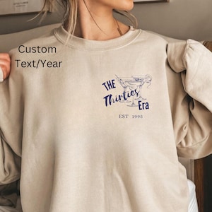 In My Thirties Era Shirt, 30th Birthday Shirt, In My Thirties Era Tee, Personalized Birthday Shirt, 30th Birthday Gift,Custom Birthday Shirt