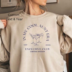 Felpa con cappuccio Cool Aunts Club, Felpa con cappuccio Cool Aunts Club, Promossa a Zia, Maglietta Cool Aunts, Maglione Cool Aunts, Regali per la futura zia, Cool Aunts Club