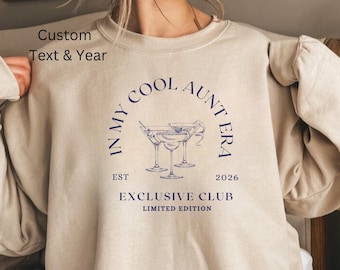 Cool Aunts Club Aunt Sweatshirt Cool Aunt Sweatshirt Cool Aunts Club Promoted To Aunt Cool Aunt Shirt Aunt Sweater Future Aunt Gifts Cool