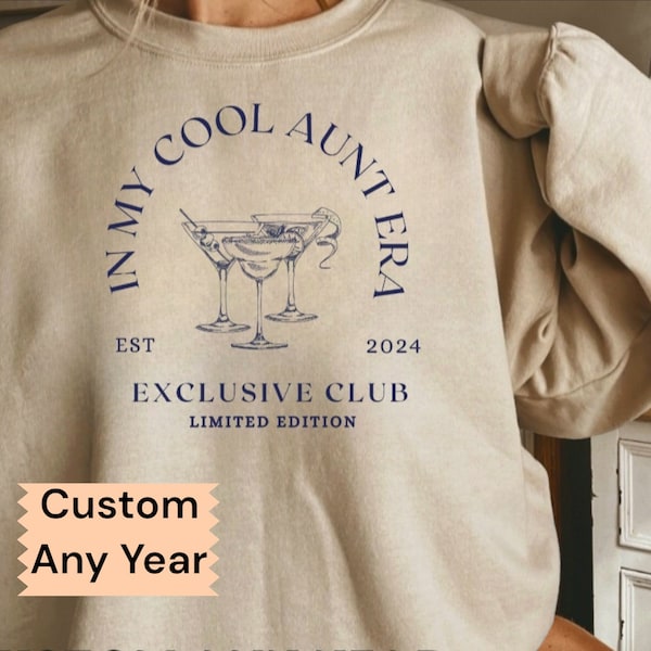 Cool Aunts Club Aunt Sweatshirt Cool Aunt Sweatshirt Cool Aunts Club Promoted To Aunt Cool Aunt Shirt Aunt Sweater Future Aunt Gifts Cool