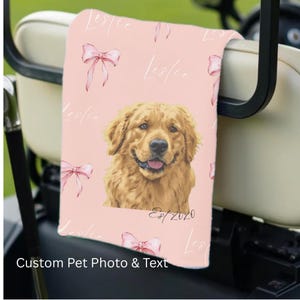 Custom Golf Towel Womens Golf Gift Ladies Golf Pink Golf Accessories Personalized Birthday Gift Golfing Girl Gift Golf Buddy Gift Golf Club