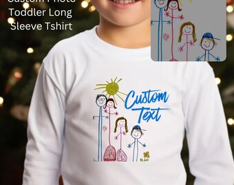 Personalized Fall Family Sweatshirt, Custom Matching Mom Dad Outfit, Autumn Family Crewneck Custom Picture Shirt Christmas Sweater Drawing