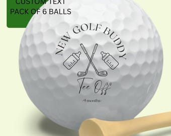 Pregnancy Announcement, Custom Golf Balls, Pregnancy Reveal, Grandpa Announcement, New Golfing Buddy, New To The Club, Promoted to Grandpa