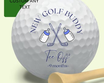 Pregnancy Announcement, Custom Golf Balls, Pregnancy Reveal, Grandpa Announcement, New Golfing Buddy, New To The Club, Promoted to Grandpa