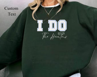 Merchandising de lujo personalizado para despedidas de soltera, despedidas de soltera en Charleston, sudadera con cuello redondo con nombre personalizado, club de cócteles sociales, regalos para fiestas nupciales y bodas