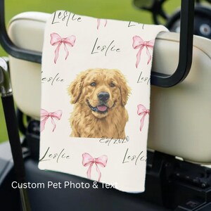 Custom Golf Towel Womens Golf Gift Ladies Golf Pink Golf Accessories Personalized Birthday Gift Golfing Girl Gift Golf Buddy Gift Golf Club