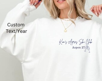 Ski Sweatshirt, Apres Ski Sweatshirt, Skiing Sweatshirt, Retro Ski Shirt, Winter Shirt,  Ski Club Sweater for Women Retro Lodge Pullover