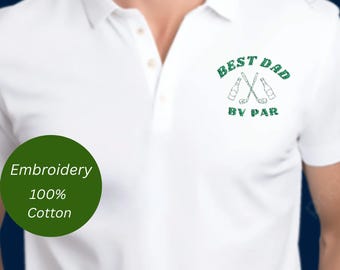 Stickerei Bester Vater von Par Shirt, Papa Golf Shirt, Golf Polo, Vatertagsgeschenk, Stickerei Golf Tee, Papa Geburtstagsgeschenk, Golf Spieler Tee