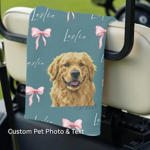 Custom Golf Towel Womens Golf Gift Ladies Golf Pink Golf Accessories Personalized Birthday Gift Golfing Girl Gift Golf Buddy Gift Golf Club