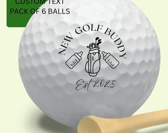 Pregnancy Announcement, Custom Golf Balls, Pregnancy Reveal, Grandpa Announcement, New Golfing Buddy, New To The Club, Promoted to Grandpa