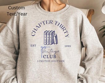 Chapter 30 1995 Sweatshirts For Women, Vintage 30th Birthday Year Number Sweater, Trendy 30th Milestone Best Friend 30 Bday Shirt For Her