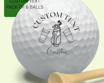 Custom Golf Balls,Personalized Gift for Dad,Groomsmen Gifts,Personalized Gift for Him,Golf Gifts,Fathers Day Gift, Guy Gifts, Boyfriend Gift