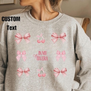 Auntie Godmother Bestie Sweatshirt, Auntie Shirt, Godmama Sweater,  Godparent Sweater, Aunt Gift, Godmother Gifts,  Gift for  tia ,pink bow
