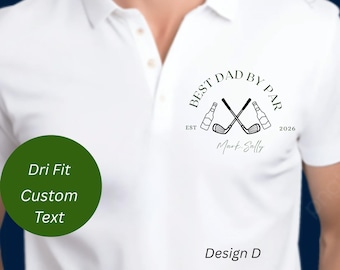 Bester Vater von Par personalisiertes Hemd Golf Dad Hemd Vatertag Opa Kundenspezifisches Golf-Hemd für Väter Coole Väter Club Golf-Liebhaber-Hemd