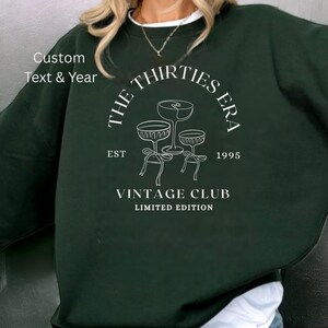 In My Thirties Era Shirt, 30th Birthday Shirt, In My Thirties Era Tee, Personalized Birthday Shirt, 30th Birthday Gift,Custom Birthday Shirt