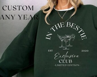 Personalized Besties Sweatshirt, Best Friends Crewneck, Girls Weekend Trip Matching Sweaters, Best Friend Birthday Gift, Best Friends Shirt