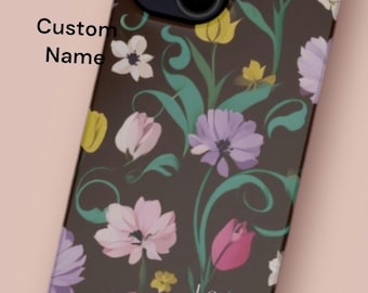 Piano floral print phone case custom name  Taylor Merch Eras Tour Gifts Eras Tour Surprise Song Piano