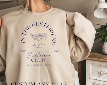 Personalized Besties Sweatshirt, Best Friends Crewneck, Girls Weekend Trip Matching Sweaters, Best Friend Birthday Gift, Best Friends Shirt