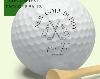 Pregnancy Announcement, Custom Golf Balls, Pregnancy Reveal, Grandpa Announcement, New Golfing Buddy, New To The Club, Promoted to Grandpa
