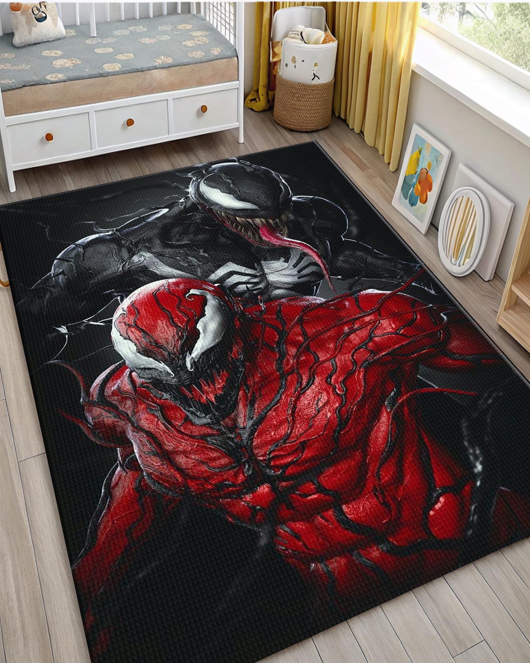 Venom Vs Spider-man Rug: 3D Print Kids Room Decor - Etsy