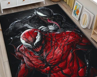 Custom Spiderman & Venom Tufted Rug - Etsy