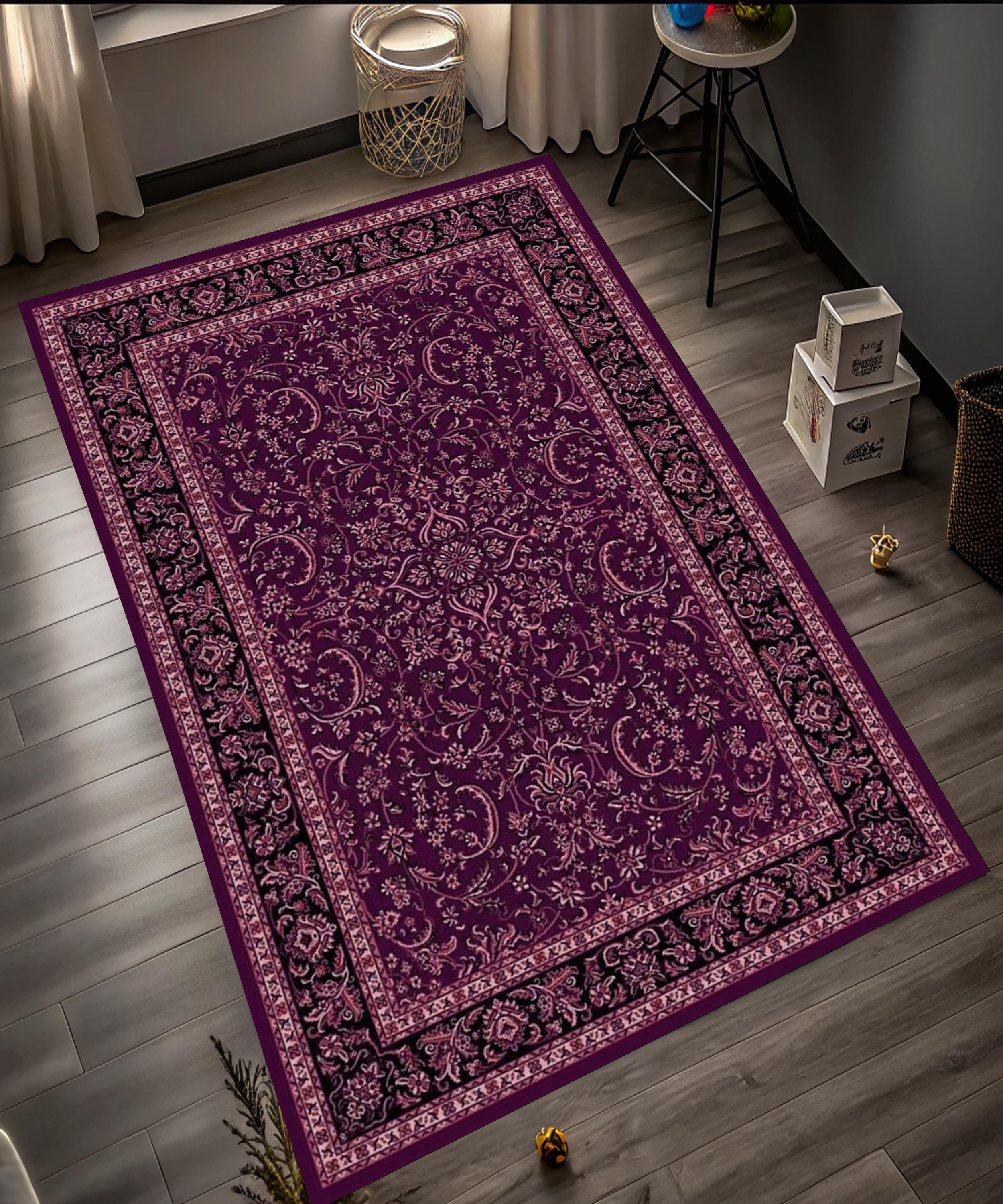 Purple Rug - Etsy