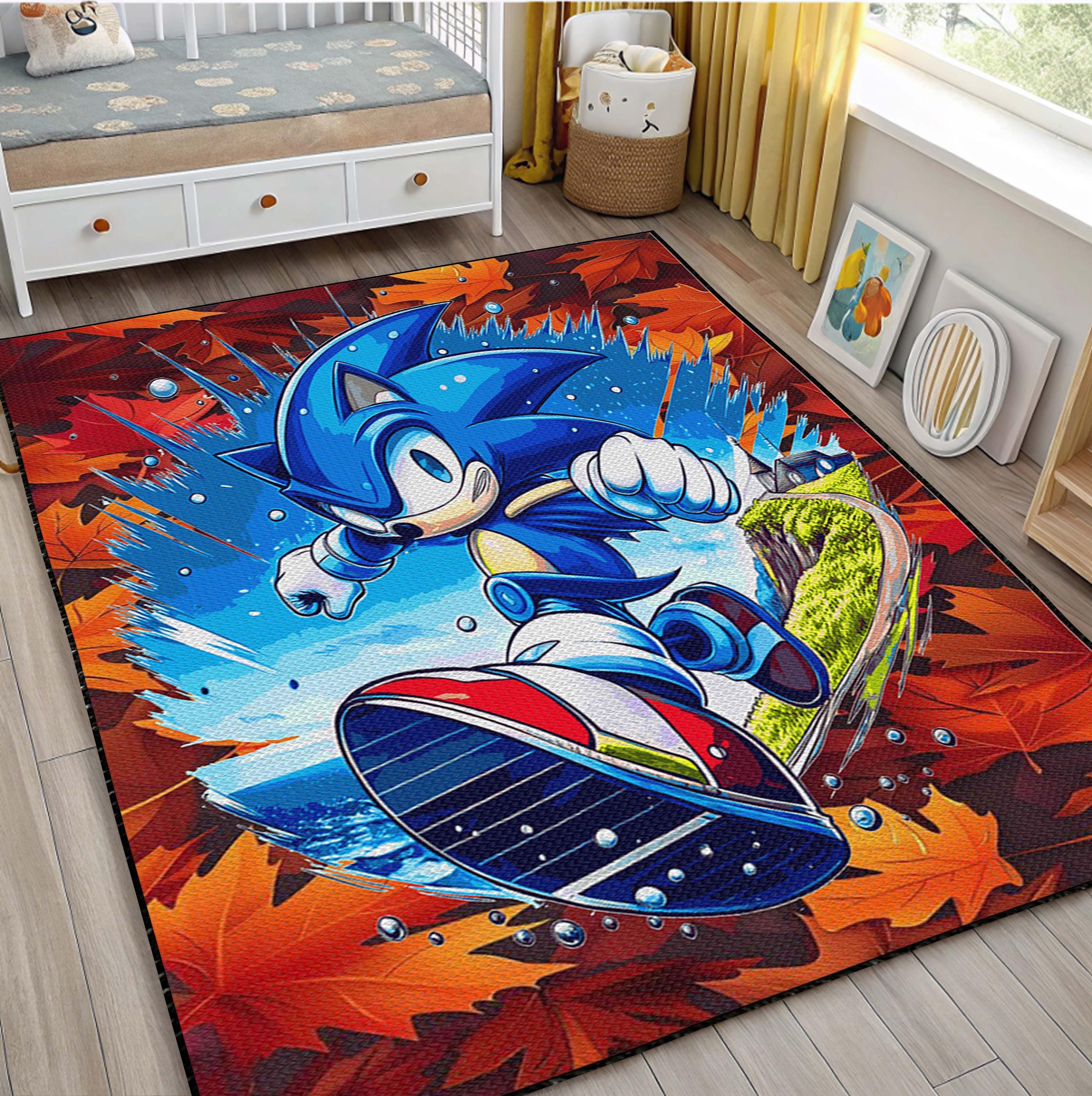 Sonic the hedgehog rug - Etsy België, image size:2990x3000