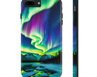 Aurora Borealis robuste Handyhülle
