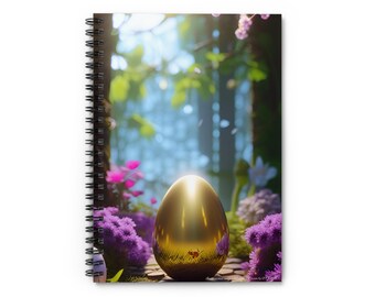 The Golden Egg Spiralnotizbuch - Linierte Linie
