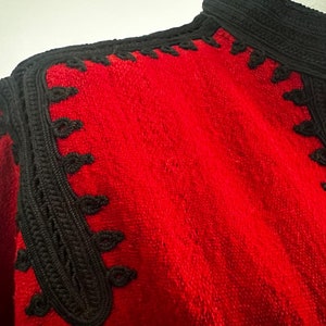 Winter Kaftan Red & Black Caftan Maxi Dress- Karima-loungewear, maternity Gifts, dress, beach kaftan,Gifts for her,Ramadan,Home dress,boho