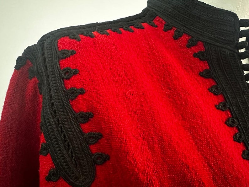 Winter Kaftan Red & Black Caftan Maxi Dress- Karima-loungewear, maternity Gifts, dress, beach kaftan,Gifts for her,Ramadan,Home dress,boho