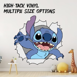 Lilo & Stitch Vinyl Wall Graphic, Bedroom Decor, Nursery Wallpaper Sticker Vinyl
