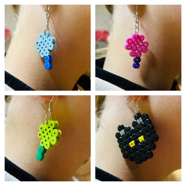 Oorbellen van Strijkkralen | Perler beads | Hama Beads | Earrings