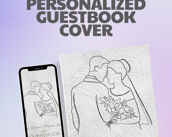 Hochzeit Gästebuch Cover - Personalisiert - Hochzeitsgeschenk