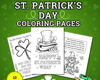 St. Patrick's Day kleurplaten bijbelteksten voor kinderen (pdf)