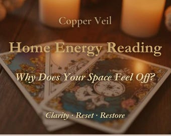 Home Energy Tarot Reading | Space Clarity, Reset, Restore (24 Hour Delivery)