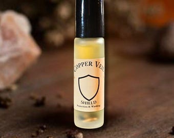 Shield Protection Oil, Remove Negative Energy, Grounding, Handmade Witch Oil (Roller Bottle)