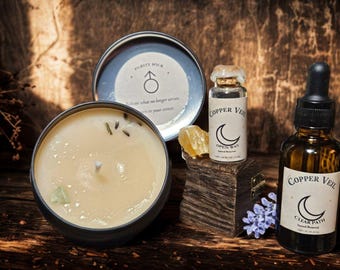 Sacred Renewal Ritual Kit | Candle, Oil, Spell Jar for Clarity