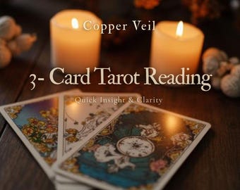 3 Card Tarot Reading | Quick Insight Reading | Personalized Energy Reading | Digital Download | Spiritual Guidance